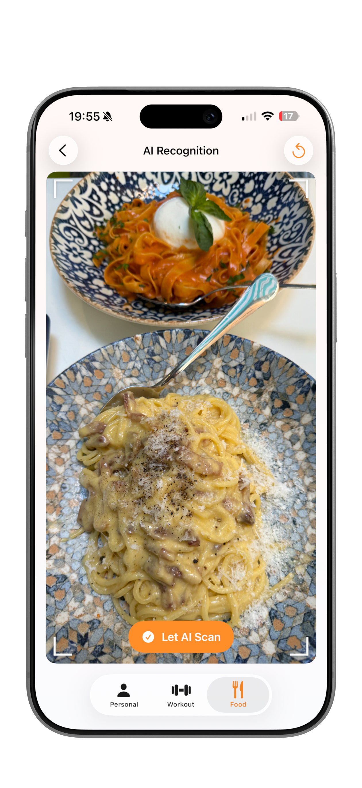 AI food detection in Muscles